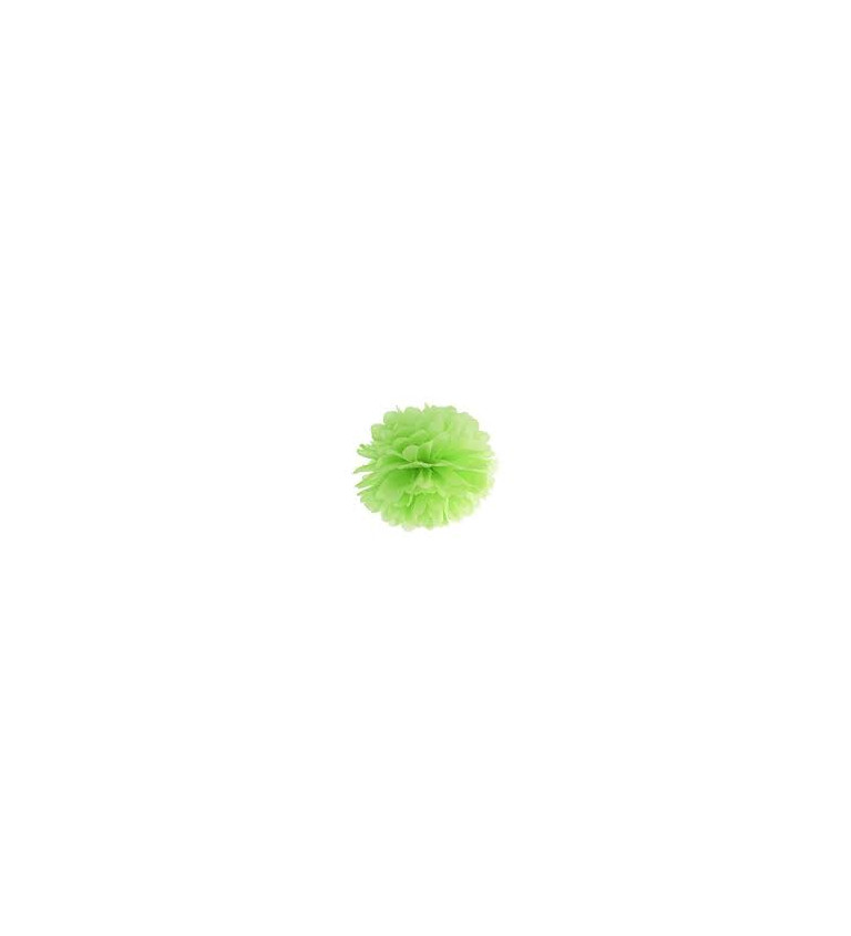 Hodvábna guľa - kvetinovo zelená
