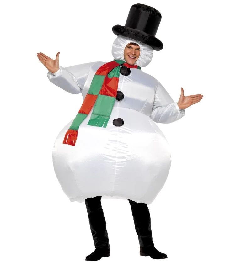 Unisex kostým Nafukovací snehuliak