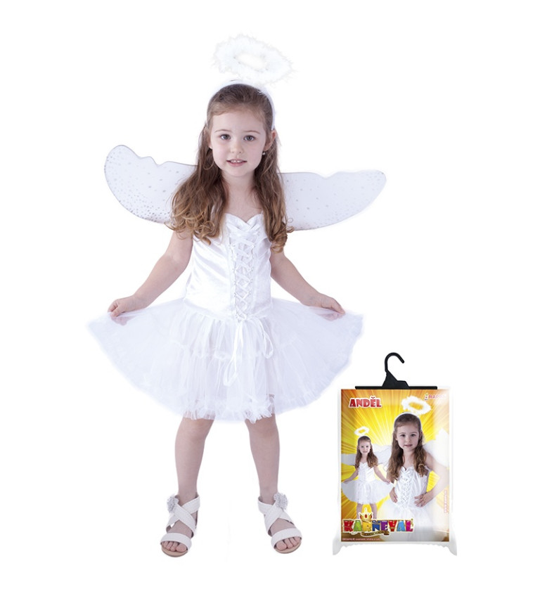 Detský kostým pre anjelika deluxe