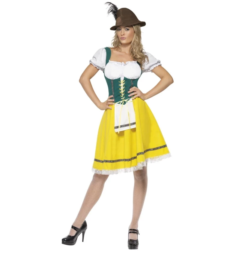Dámsky kostým Oktoberfest, žltý