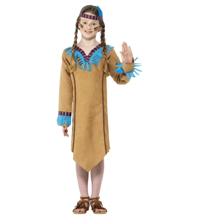 Hnedý indiánsky kostým