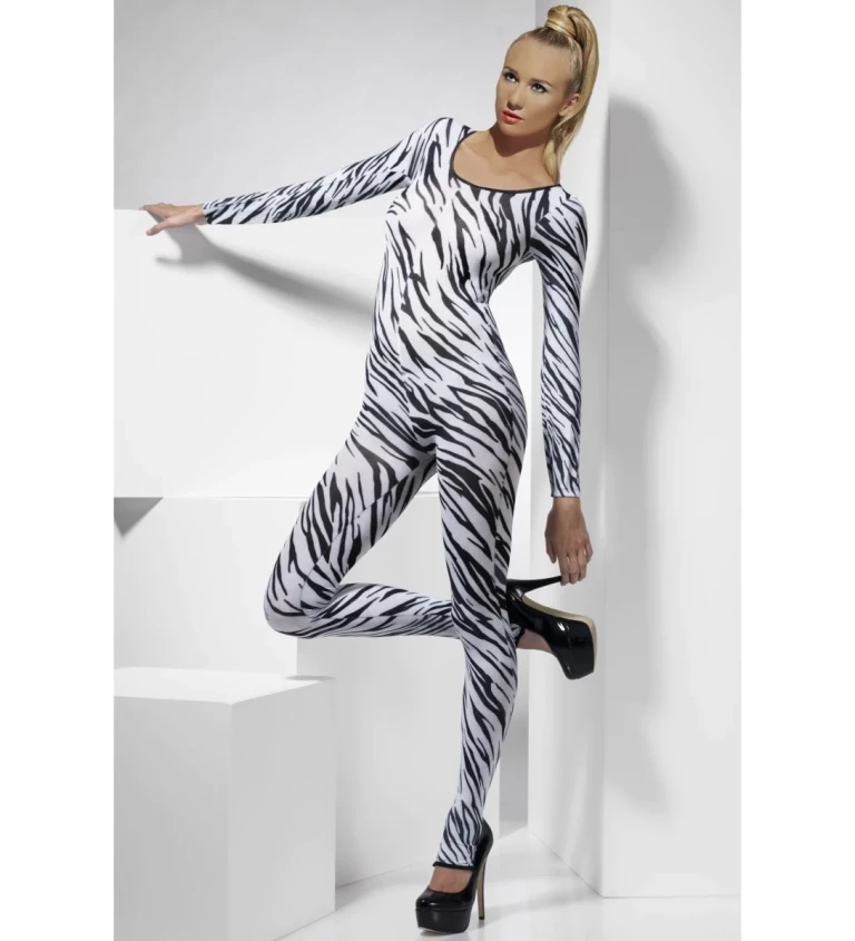 Dámsky kostým Bodysuit Zebra