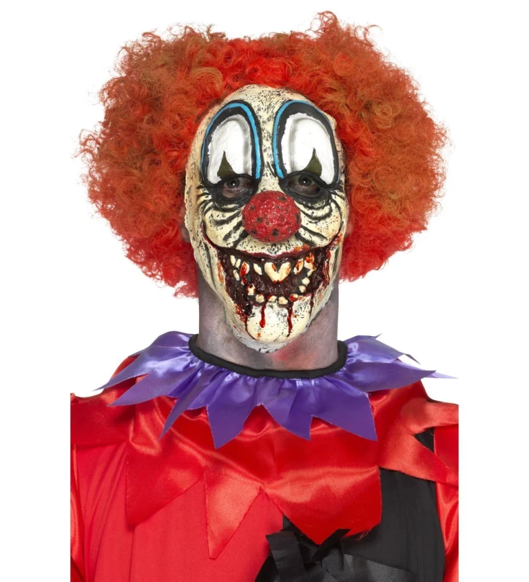 Maska Strašidelný klaun, na tvár