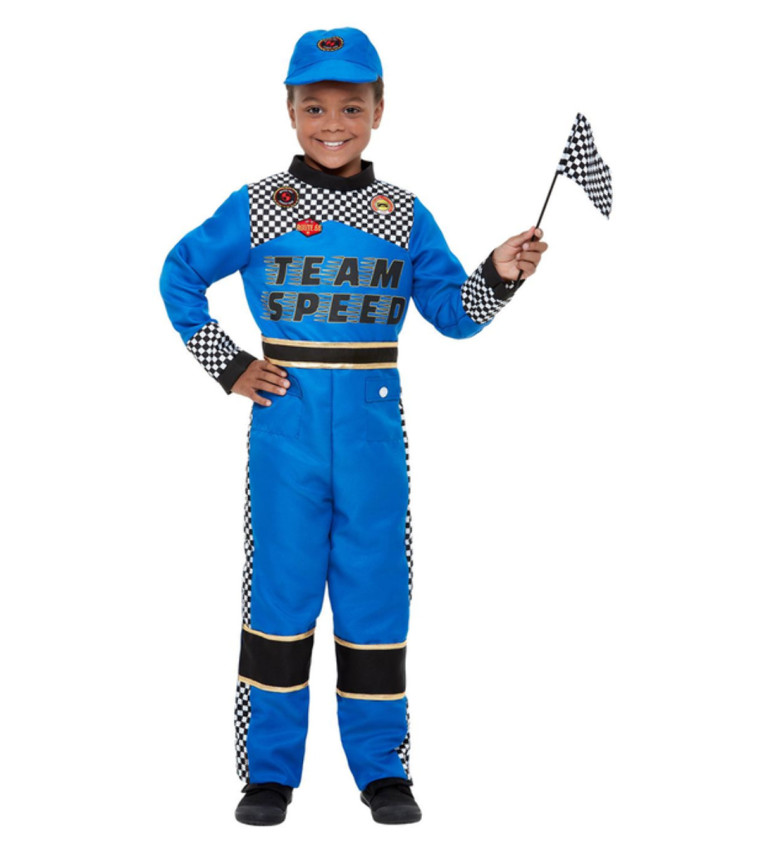 Detský kostým automobilového pretekára