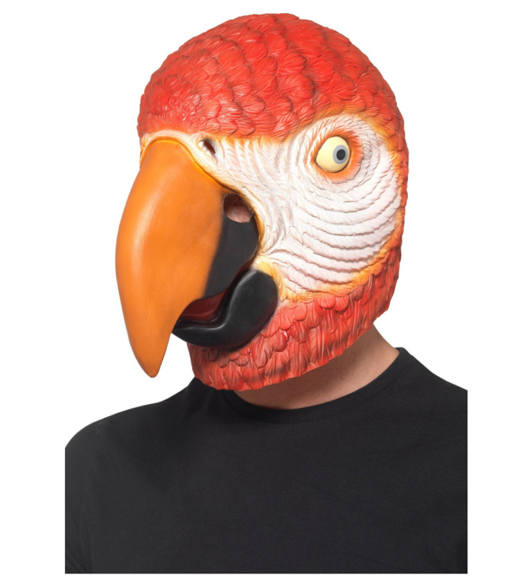 Maska Papagáj, latexová