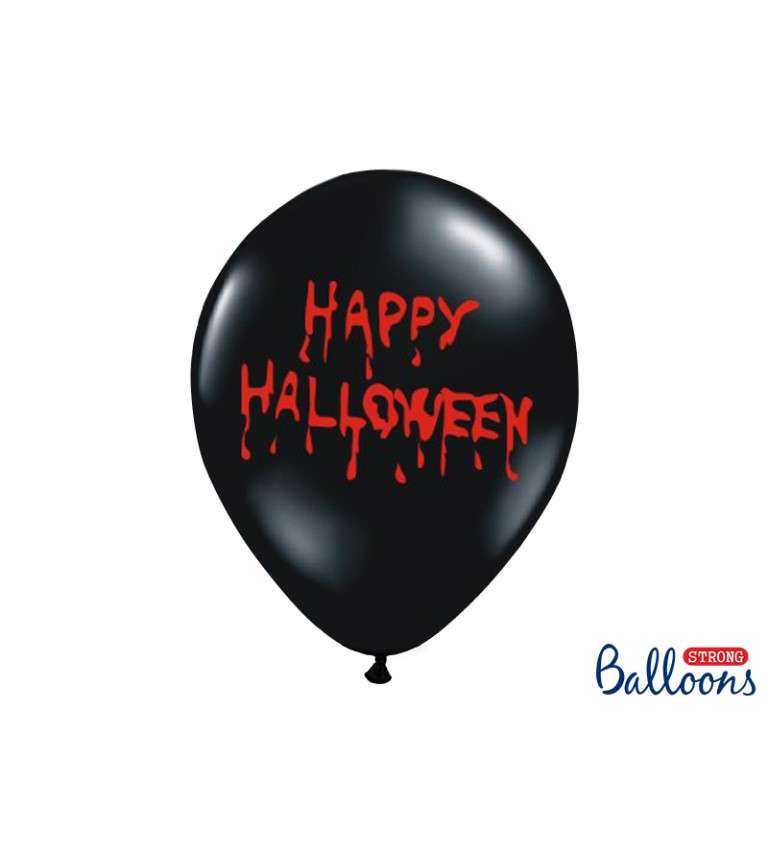 Latexové balóniky Happy Halloween