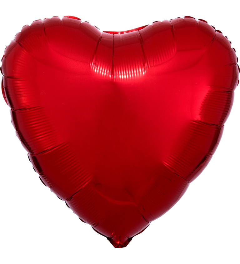 Fóliový balónik Srdce, červený
