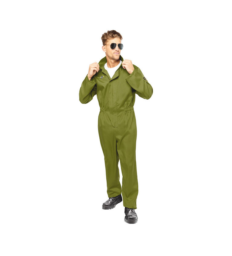 Pánsky kostým Pilot, zelený