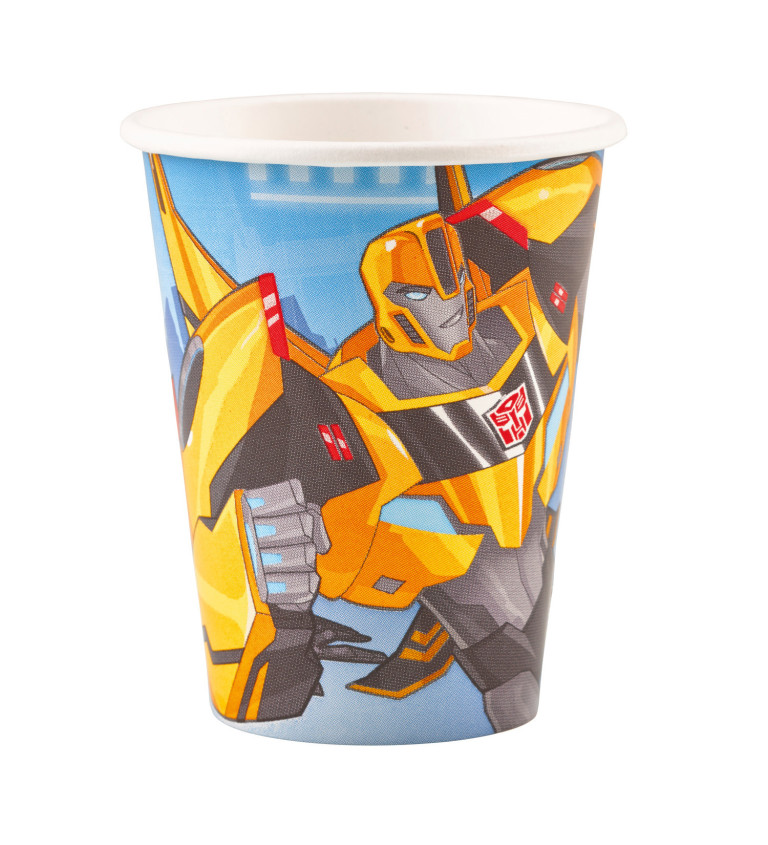 Papierové poháre Transformers