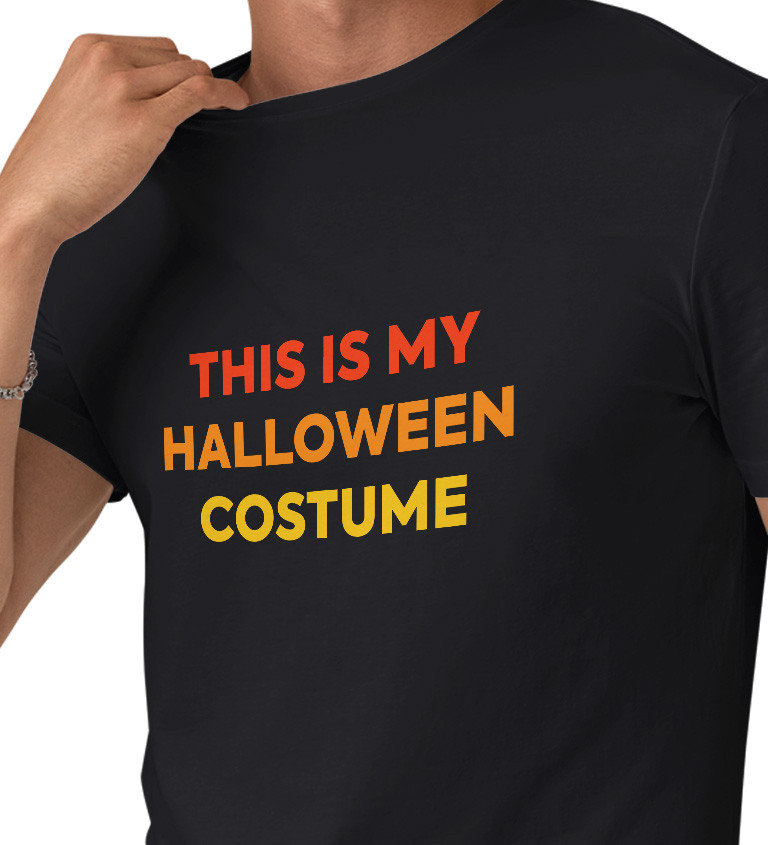 Pánske tričko čierne - This is my halloween costume