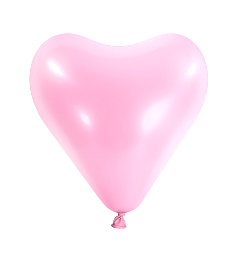 Latexové balóniky Srdce, ružové