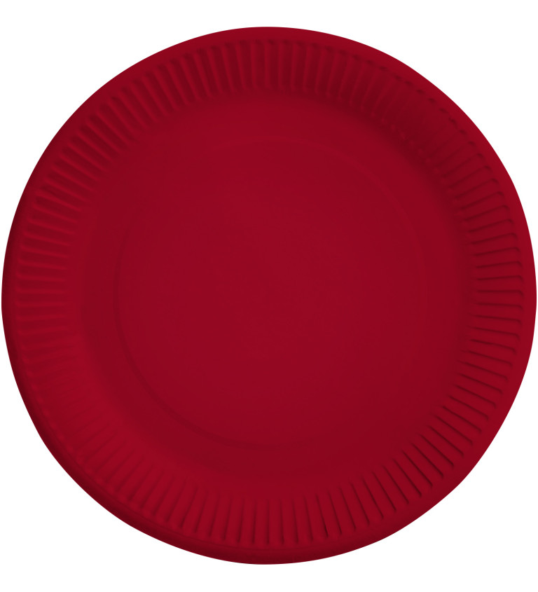 Papierové taniere červené