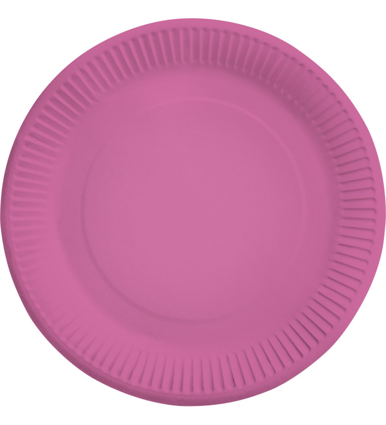 Papierové taniere ružové