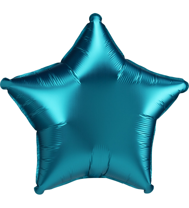 Fóliový balónik Hviezda, tyrkysový