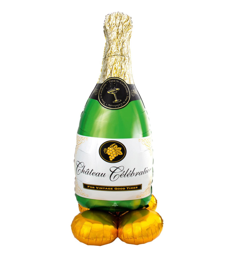 Fóliový balón - šampanské