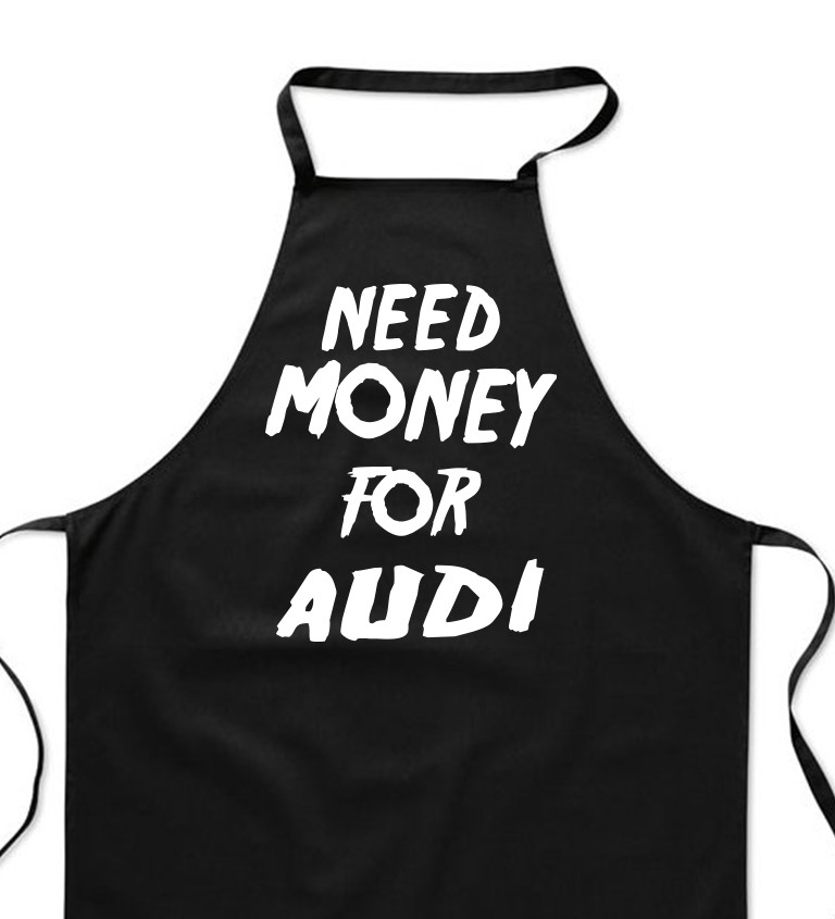 Zástera čierna - Need money for Audi
