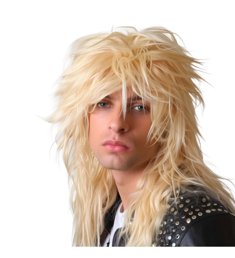 Parochňa 80. roky rocker, blond