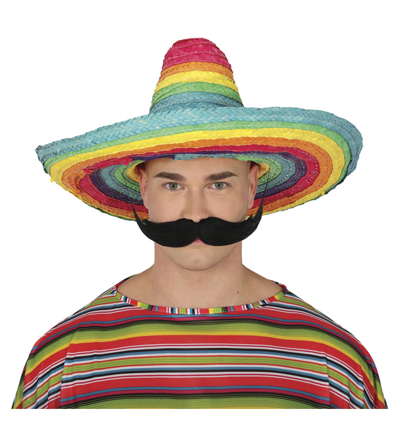 Mexický slamenný klobúk viacfarebný