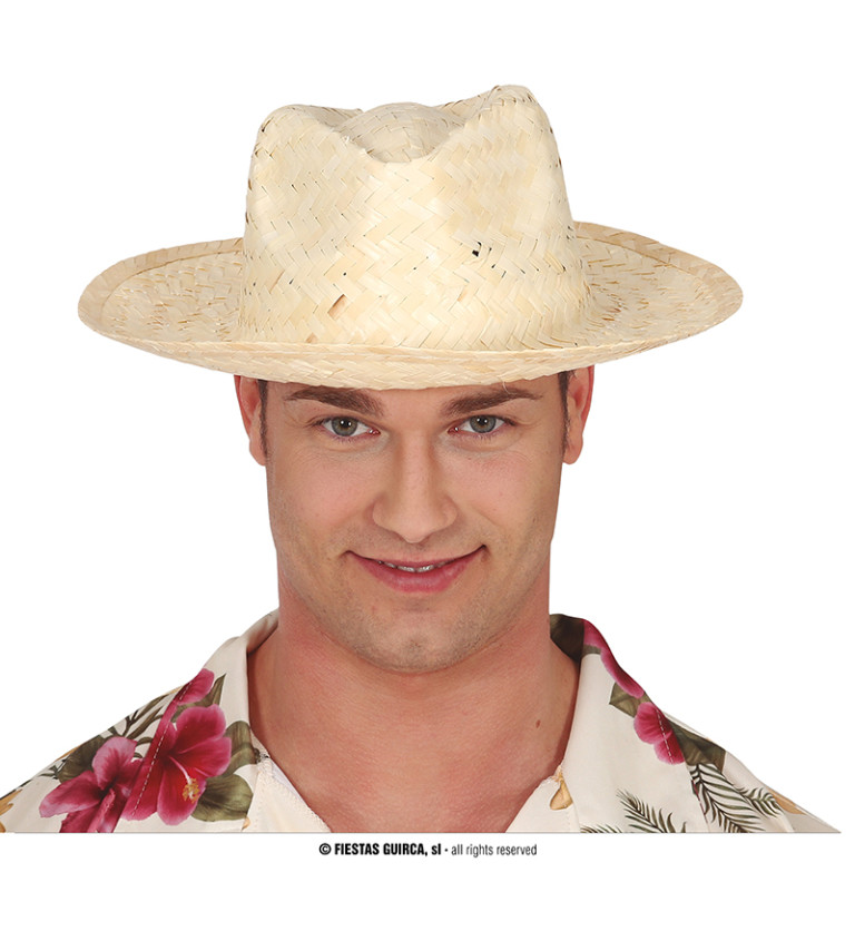 Slamený letný klobúk