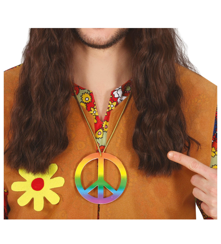 Hippie náhrdelník farebný