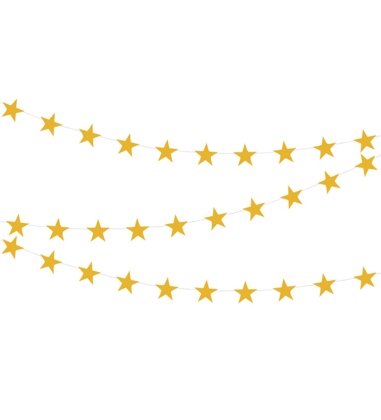 Girlanda hviezdy - Zlatá