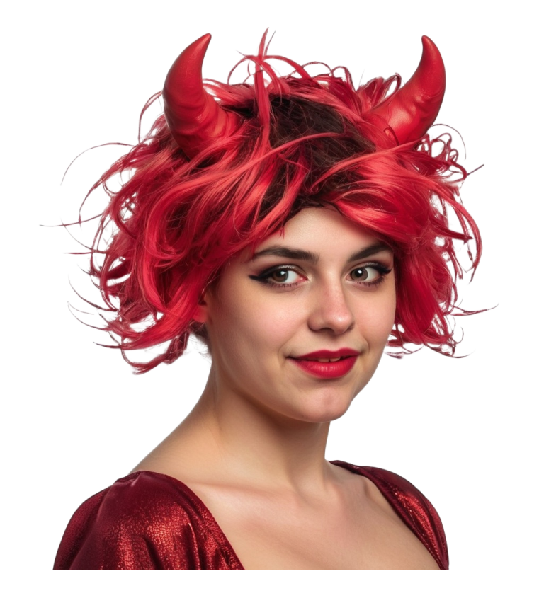 Dámska parochňa – diablica s rohmi