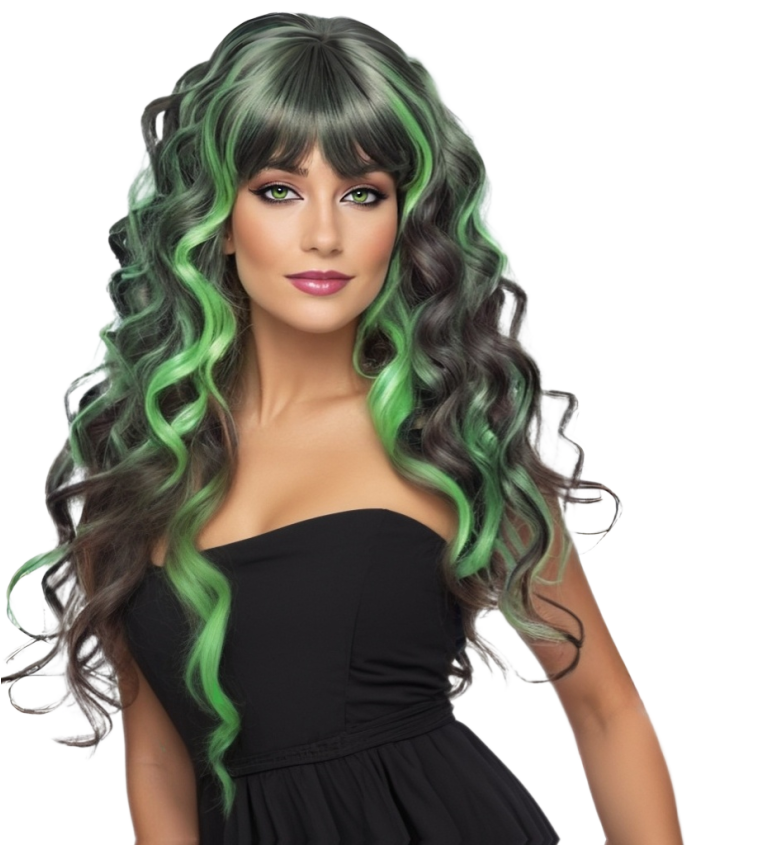 Dámska parochňa – zelený melír