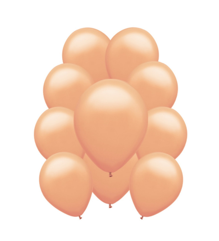Latexové balóniky pastelové - Broskyňovo oranžové