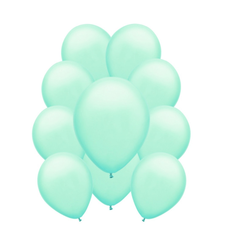 Latexové balóniky pastelové - Baby zelené