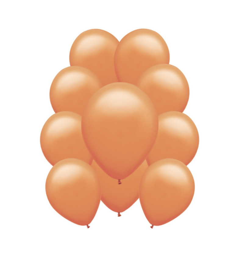 Pastelové latexové balóniky - Oranžové