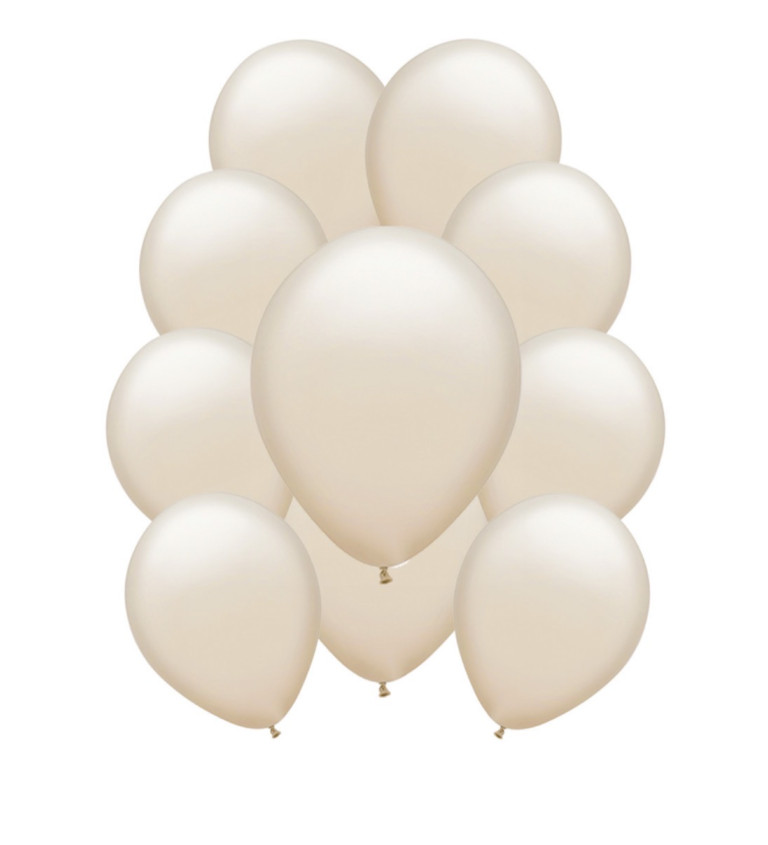 Latexové balónky metalické - Pieskové