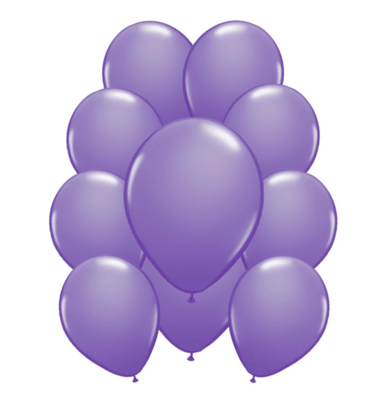 Latexové balóniky metalické - Svetlo fialové