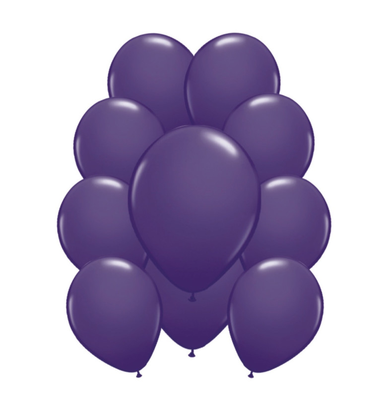 Latexové balóniky metalické - Tmavofialové