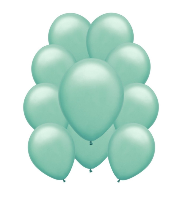 Metalické latexové balóniky - Tyrkysové