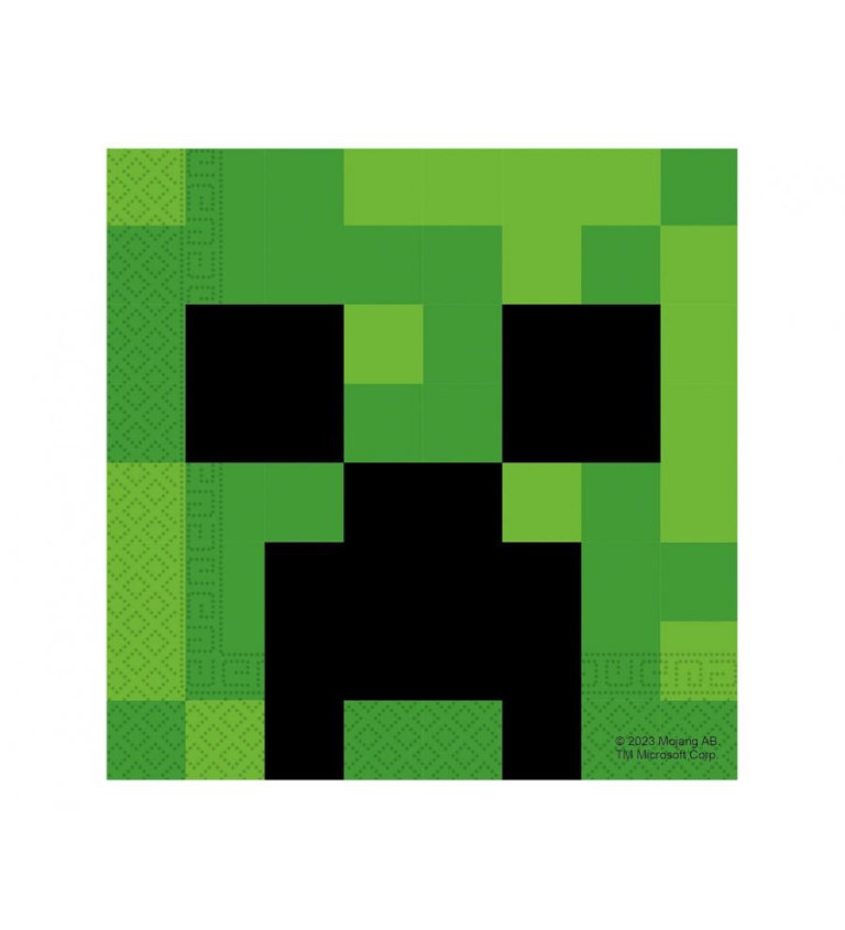 Papierové obrúsky Minecraft