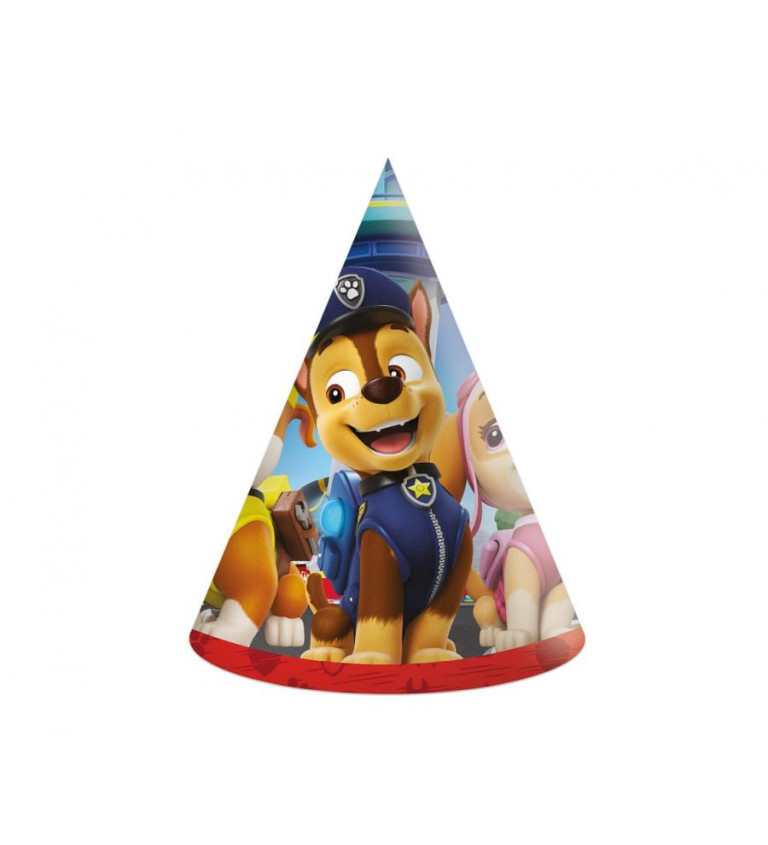 Papierové čiapky Paw Patrol 6 ks