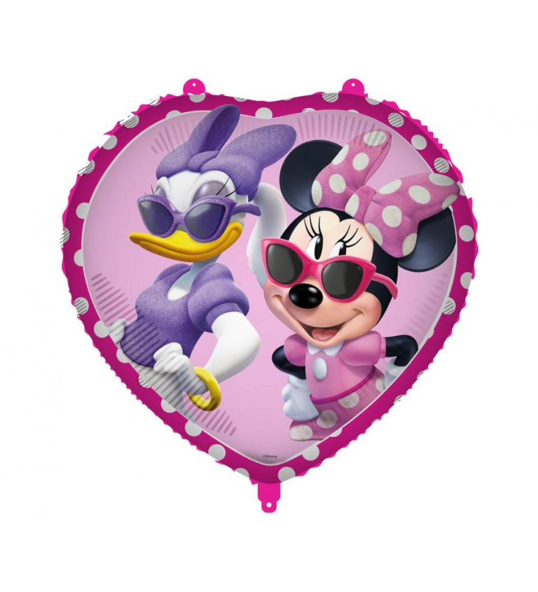 Fóliový balónik srdca Minnie 45 cm
