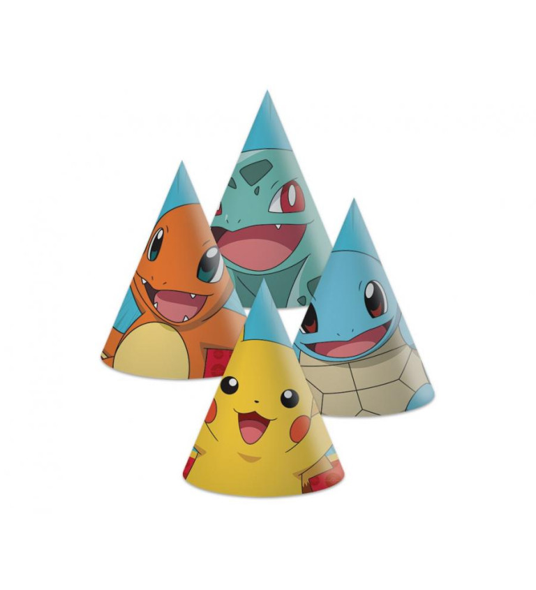 Papierové čiapky Pokémon