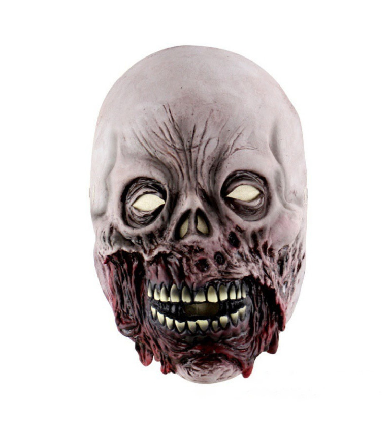 Zombie maska s rozpadnutými ústami
